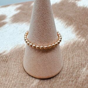 14k gold filled beaded stacking ring